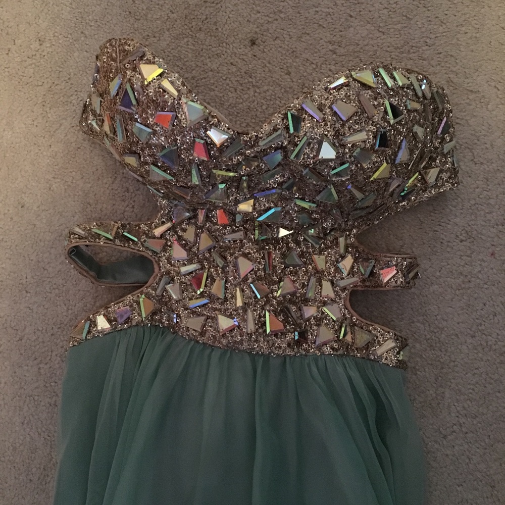 Cu Out Prom Gown